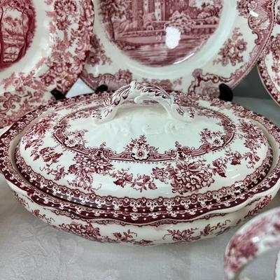 Red and white China collection