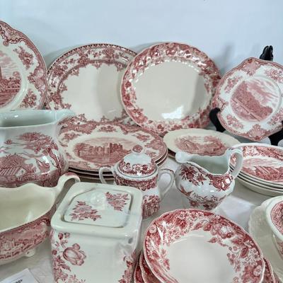 Red and white China collection