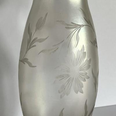 Antique Iridescent Steuben Verre De Soie Vase 10" Tall as Pictured. (No Damage but May Need Cleaning).