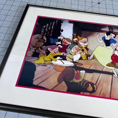 Walt Disney Commemorative Lithograph Snow White and 7 Dwarfs 