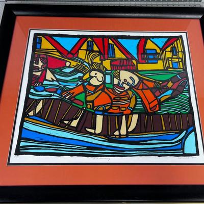 Signed and Numbered 52 / 75 by Dirk Wessels Print Framed, Under Glass