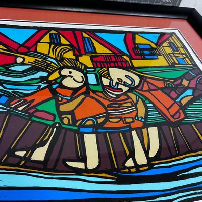 Signed and Numbered 52 / 75 by Dirk Wessels Print Framed, Under Glass