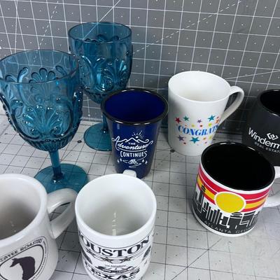 Glasses and Coffee Mugs 