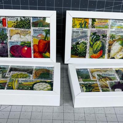 Antique Seed Packets FRAMED