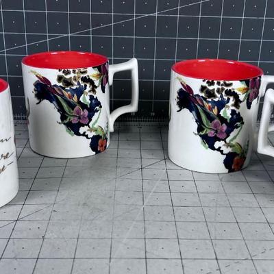 (4) Whitney Winkler for Anthropologie CUPS 