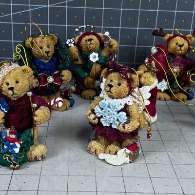 Christmas Bear Ornaments (10) 