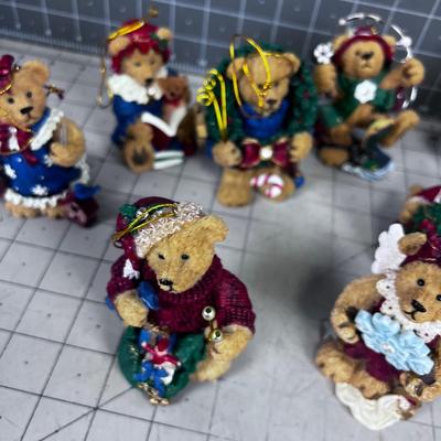Christmas Bear Ornaments (10) 