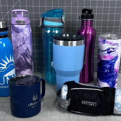 Water Bottles and Travel Mugs 