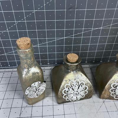 Decorative Bottles with Stoppers (4) 