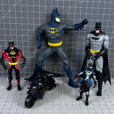 Batman's (5) Action Figures. 