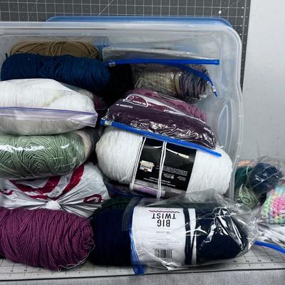 Giant Tub of Yarn 