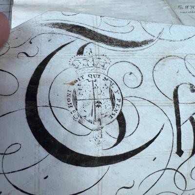 INTERESTING! Antique Indenture Letter, Dated 1788 