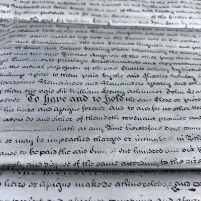 INTERESTING! Antique Indenture Letter, Dated 1788 