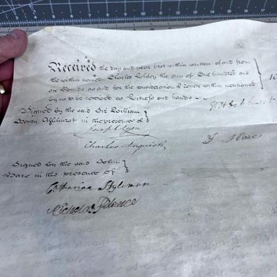 INTERESTING! Antique Indenture Letter, Dated 1788 