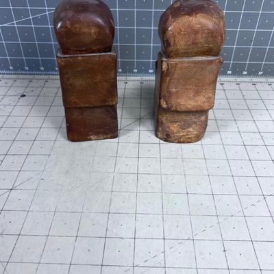 Pair of Tiki Voodoo Carved Wood Figure