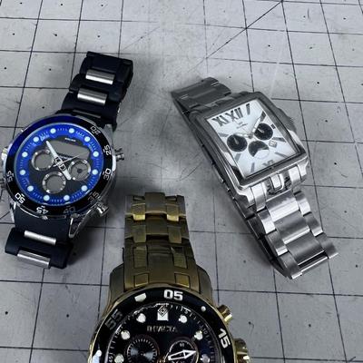 INVICTUS and (2) Tank Watches- 3 Total 