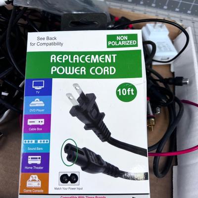 Cables: HDMI, USB, Audio, Charging, etc.