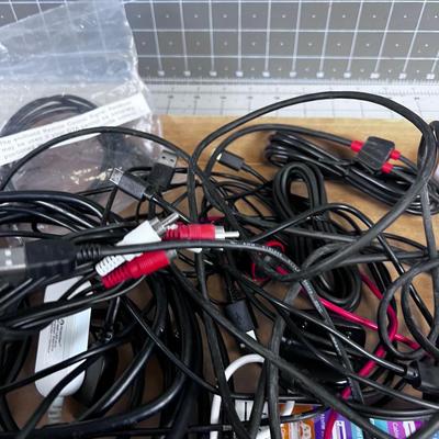 Cables: HDMI, USB, Audio, Charging, etc.