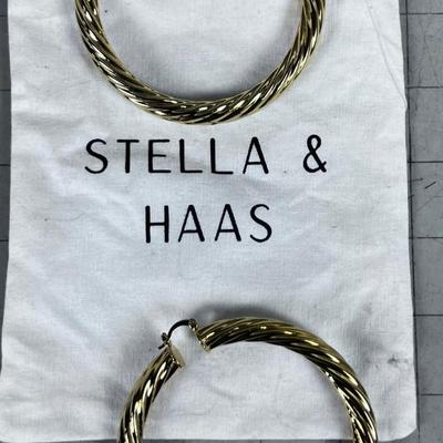 Stella and Haas GOLD HOOP Earing