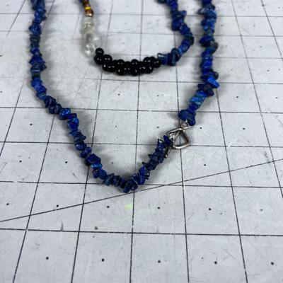 36" Lapis Lazuli with Clear Quartz and Tiger Plus Black