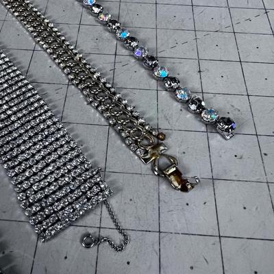 4 Rhinestone Bracelets 