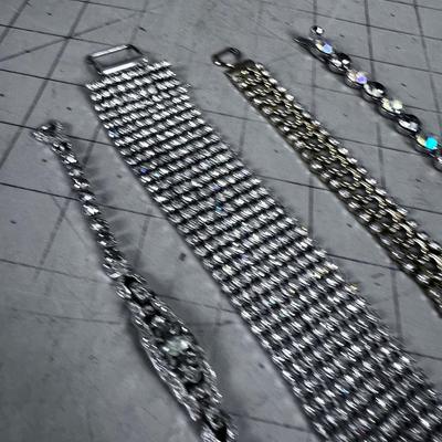 4 Rhinestone Bracelets 