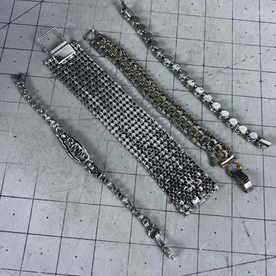 4 Rhinestone Bracelets 
