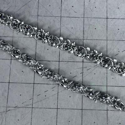 2 BSK Rhinestone Bracelets 