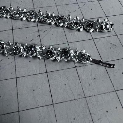 2 BSK Rhinestone Bracelets 