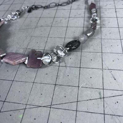 Desert Heart with PINK Stone and Various other stone. 