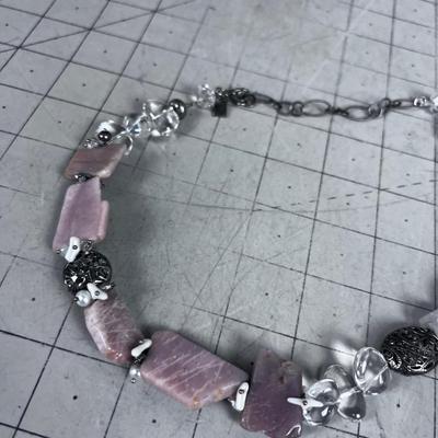Desert Heart with PINK Stone and Various other stone. 