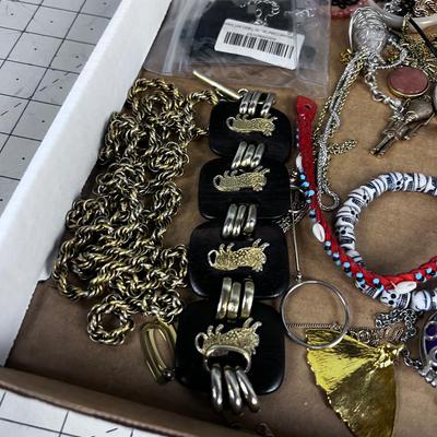 Tray of Costume Jewelry 