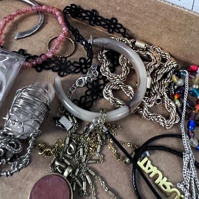 Tray of Costume Jewelry 