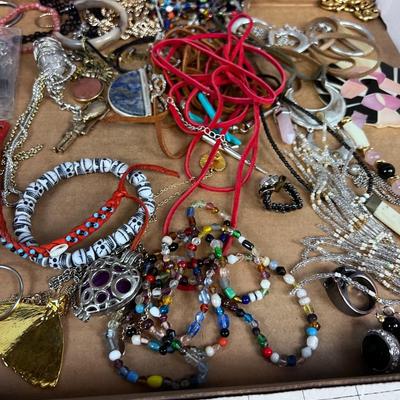 Tray of Costume Jewelry 