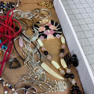 Tray of Costume Jewelry 