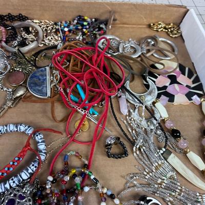 Tray of Costume Jewelry 