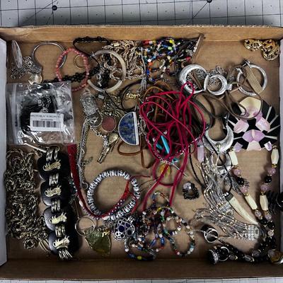 Tray of Costume Jewelry 