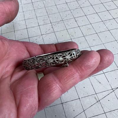 Vintage Bracelet Deco Filigree and Marcasite 