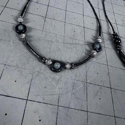 Liquid Silver with Beads 
