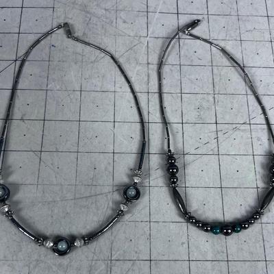 Liquid Silver with Beads 