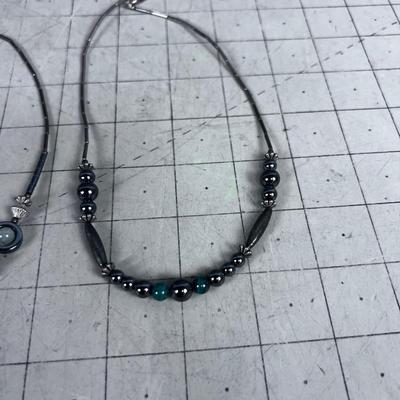 Liquid Silver with Beads 