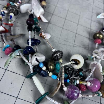 Mixed SHELL Necklace PLUS other stuff ORGANIC