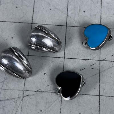 Silver Clip on Earrings 925 (2) 