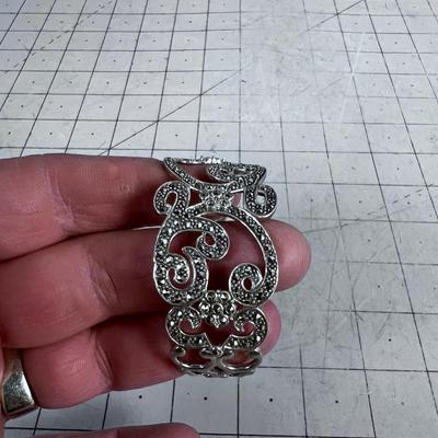 Scrolly Bracelet 925 marcasite 