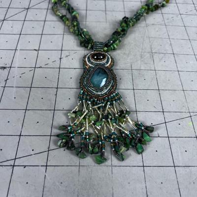 GREEN Wendover Wearable LUCKY Necklace