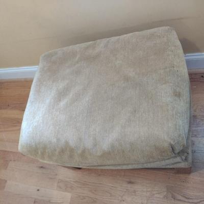 Pair of Upholstered Chairs with Matching Ottoman