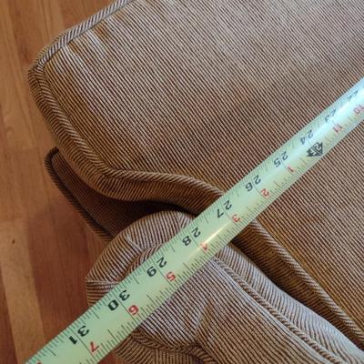 Pair of Upholstered Chairs with Matching Ottoman