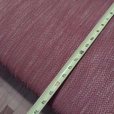 Camel Back Upholstered Loveseat with Brass Tack Accents