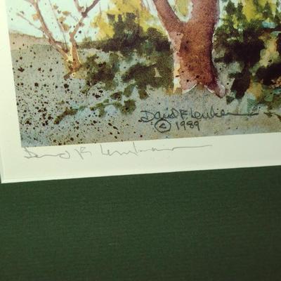 Framed Limited Edition Print Train on Bridge 451/950