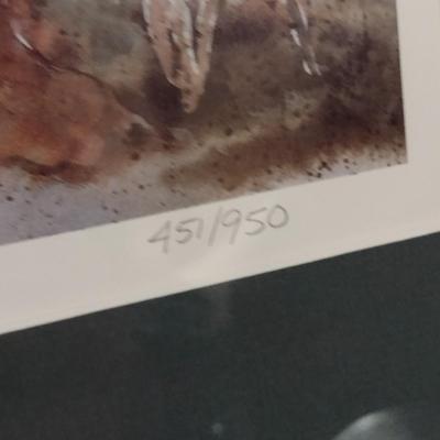 Framed Limited Edition Print Train on Bridge 451/950